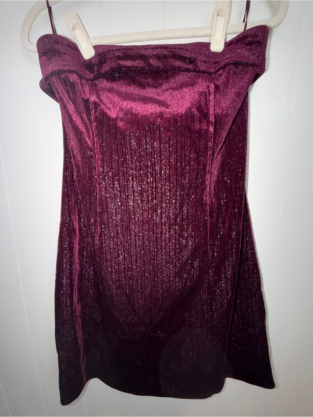 Urban Social Strapless Velvet Mini Dress. New with tags.
